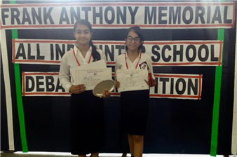 Winners of Frank Anthony Memorial All India Inter - School Debate Competition